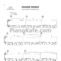 Ноты Amy Macdonald - Poison Prince - предпросмотр