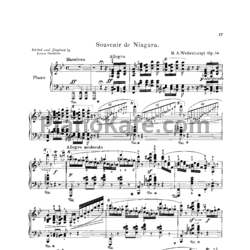 Ноты Герман Волленгаупт - Souvenir de Niagara (Соч. 34) - предпросмотр