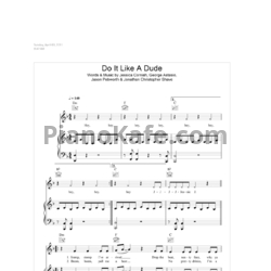 Ноты Jessie J - Do it like a dude - предпросмотр