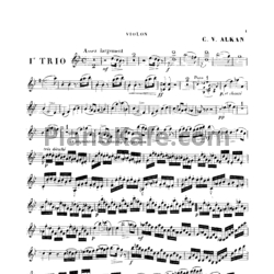 Ноты Шарль Алькан - Трио (Op. 30, партия скрипки) - предпросмотр