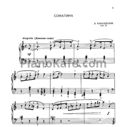 Ноты Библиотека юного пианиста. Сонатины и вариации. Выпуск 2 - предпросмотр