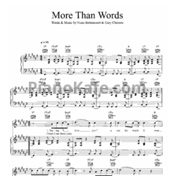 Ноты Extreme - More than words (Версия 2) - предпросмотр