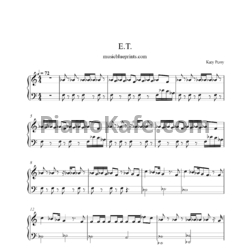 Ноты Katy Perry feat. Kanye West - E.T - предпросмотр