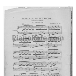 Ноты Генрих Лихнер - Waldesrauschen (Op. 103) - предпросмотр