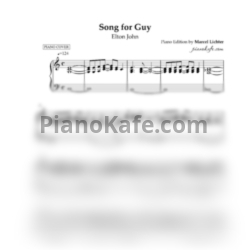 Ноты Elton John - Song for guy (Piano edition by Marcel Lichter) - предпросмотр