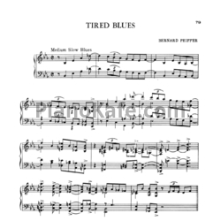 Ноты Bernard Peiffer - Tired blues