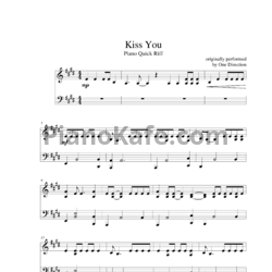Ноты One Direction - Kiss you - предпросмотр