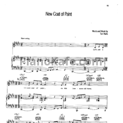 Ноты Tom Waits - New coat of paint - предпросмотр