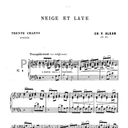 Ноты Шарль Алькан - Recueil de Chants (Op. 67) - предпросмотр