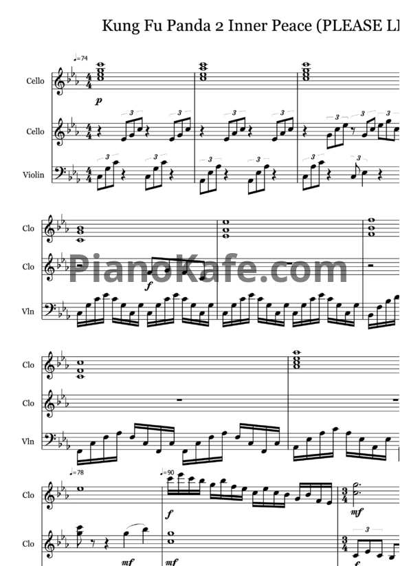 Ноты Hans Zimmer - Inner peace - PianoKafe.com