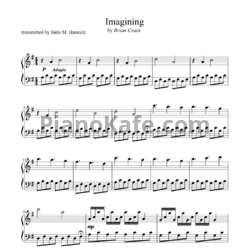 Ноты Brian Crain - Imagining - предпросмотр