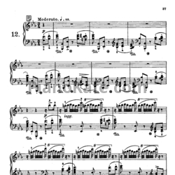 Ноты Фридрих Бургмюллер - Этюд №12 - предпросмотр