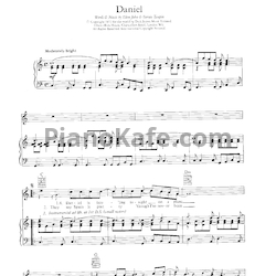 Ноты Elton John - Daniel (Версия 2) - предпросмотр