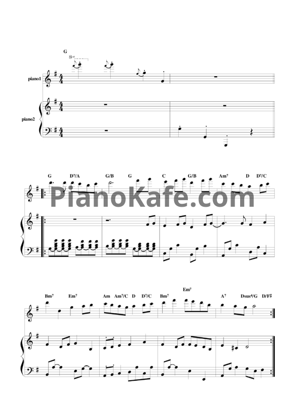 Ноты Yiruma - School path - PianoKafe.com