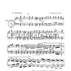 Ноты Карл Черни - 3 фантазии на тему оперы Доницетти "Паризина" (Op. 327) - предпросмотр