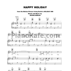Ноты Irving Berlin - Happy holiday - предпросмотр