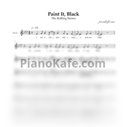 Ноты The Rolling Stones - Paint it, black (Вокальная партия) - предпросмотр