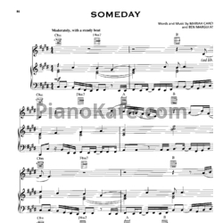 Ноты Mariah Carey - Someday