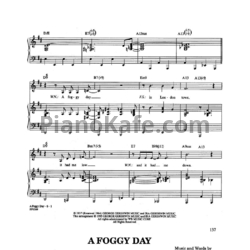 Ноты Frank Sinatra - A foggy day - предпросмотр