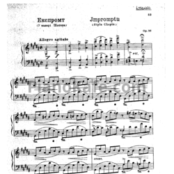 Ноты Николай Лысенко - Экспромт соль-диез минор в стиле Шопена (Oр. 38) - предпросмотр