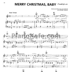 Ноты Elvis Presley - Merry Christmas baby - предпросмотр