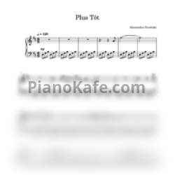 Ноты Alexandra Streliski - Plus Tôt - предпросмотр