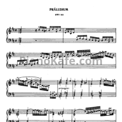 Ноты И. Бах - Прелюдия си минор (BWV 923) - предпросмотр