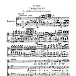 Ноты И. Бах - Кантата №65 "Sie werden aus saba alle kommen" (BWV 65) - предпросмотр