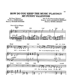 Ноты Frank Sinatra - How do you keep the music playing? / My funny valentine - предпросмотр