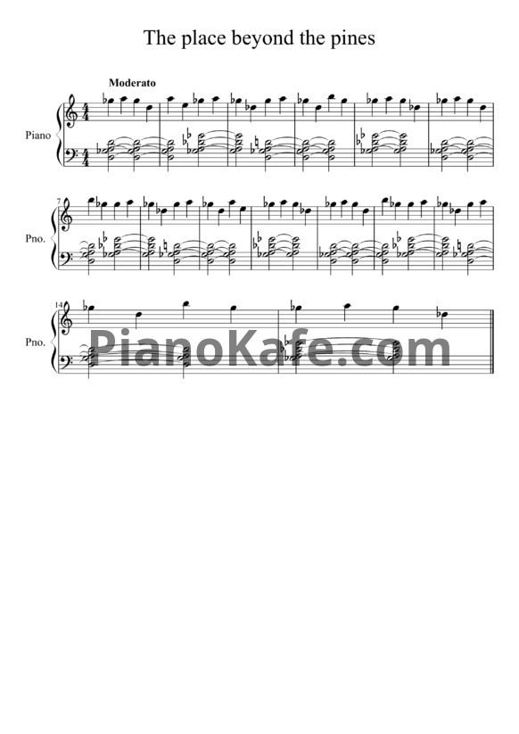 Ноты Mike Patton - The Snow Angel - PianoKafe.com