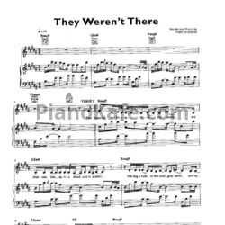 Ноты Missy Higgins - They weren't there - предпросмотр
