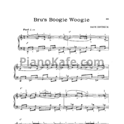 Ноты Dave Brubeck - Bru's boogie woogie - предпросмотр