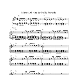 Ноты Nelly Furtado - Manos al aire - предпросмотр