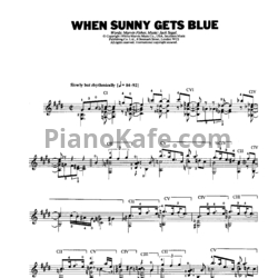 Ноты Jack Segal - When sunny gets blue (Arranged for classic guitar by John Duarte) - предпросмотр