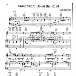 Ноты Barry Manilow - Somewhere down the road