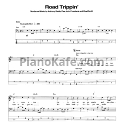 Ноты Red Hot Chili Peppers - Road Trippin' - предпросмотр