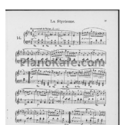 Ноты Фридрих Бургмюллер - Этюд La styrienne (Op. 100, №14) - предпросмотр