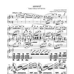 Ноты Ling Tosite Sigure - Unravel (2)