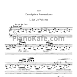 Ноты Erik Satie - Descriptions automatiques - предпросмотр