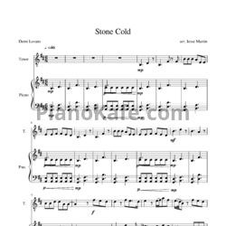 Ноты Demi Lovato - Stone cold - предпросмотр
