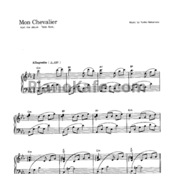 Ноты Yuriko Nakamura - Mon chevalier - предпросмотр