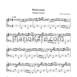 Ноты Nathan Evans - Wellerman - предпросмотр