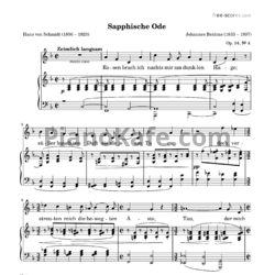 Ноты И. Брамс - Пять песен (op. 94) - предпросмотр