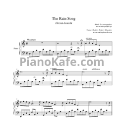 Ноты Zero-project - The rain song