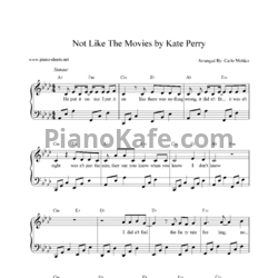 Ноты Katy Perry - Not like the movies (Piano cover) - предпросмотр