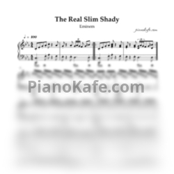 Ноты Eminem - The real slim shady (Piano cover) - предпросмотр