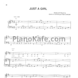 Ноты No Doubt - Just a girl - предпросмотр