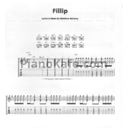 Ноты Muse - Fillip - предпросмотр