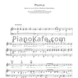 Ноты Barbara Streisand - People - предпросмотр