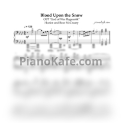 Ноты Hozier and Bear McCreary - Blood upon the snow (Piano cover) - предпросмотр